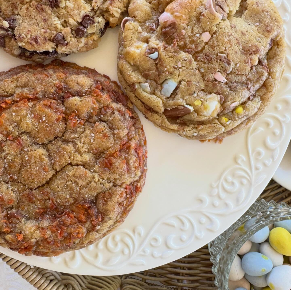 Assorted decorated cookies